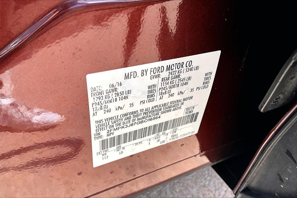 Used 2016 Ford Edge SEL w/ Equipment Group 201A FWD image 32