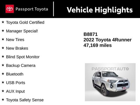 Certified 2022 Toyota 4Runner SR5 Premium image 14