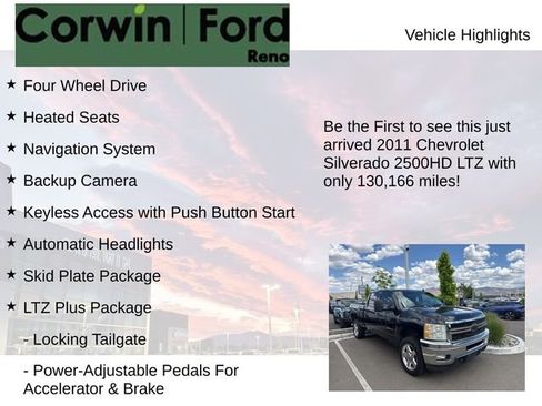 Used 2011 Chevrolet Silverado 2500 LTZ w/ LTZ Plus Package AWD/4WD image 4
