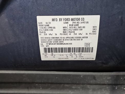 Used 2021 Ford Explorer Limited w/ Hybrid Equipment Group 310A AWD/4WD image 44