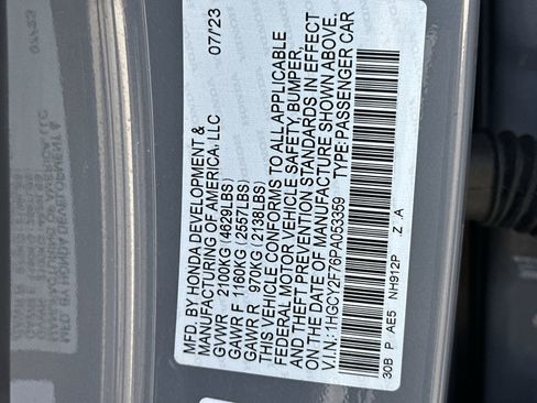 Certified 2023 Honda Accord Sport image 25