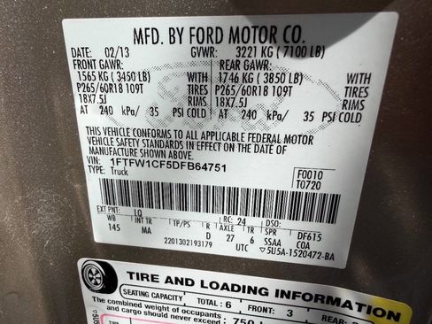 Used 2013 Ford F150 XLT w/ Luxury Equipment Group RWD image 16