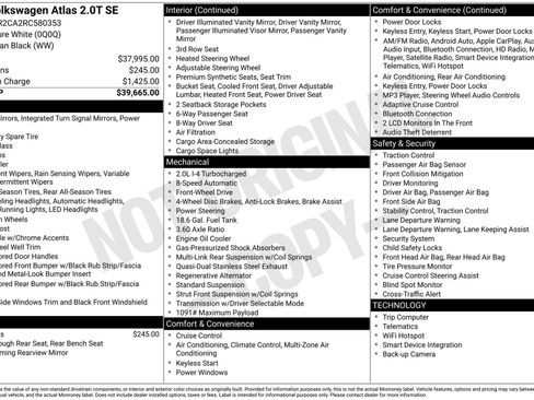 Used 2024 Volkswagen Atlas SE image 3