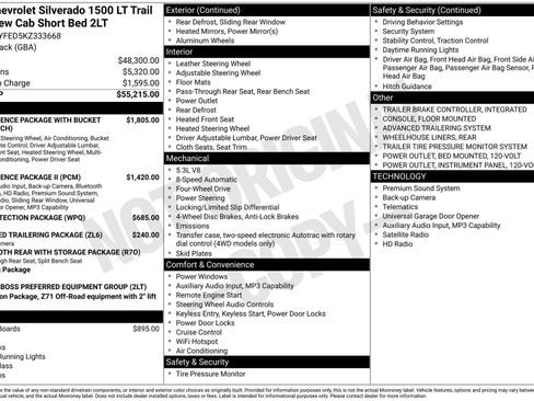Used 2019 Chevrolet Silverado 1500 LT Trail Boss AWD/4WD image 44