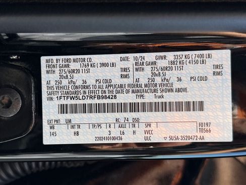 Used 2024 Ford F150 Lariat w/ Tow/Haul Package AWD/4WD image 36