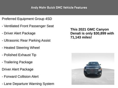 Used 2021 GMC Canyon Denali AWD/4WD image 8