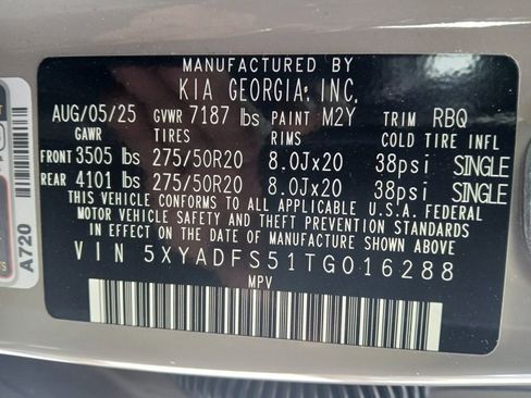 Certified 2026 Kia EV9 Land w/ Nightfall Edition Package image 19