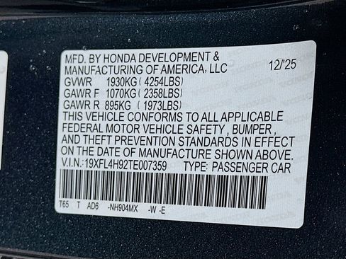 Used 2026 Honda Civic Sport Touring image 23