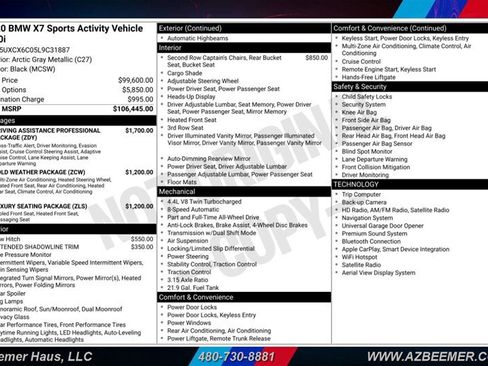 Used 2020 BMW X7 M50i AWD/4WD image 3