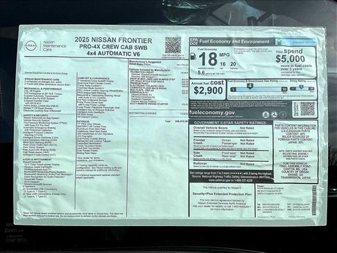 New 2025 Nissan Frontier PRO-4X image 17