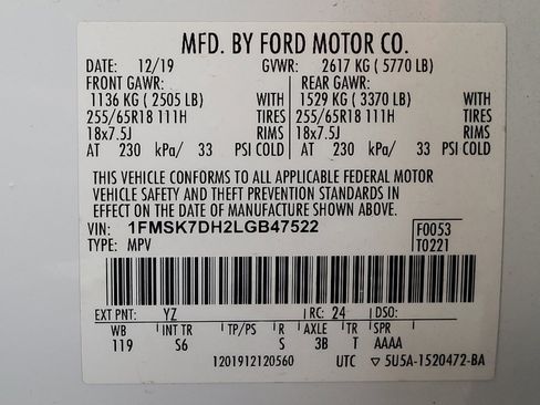 Used 2020 Ford Explorer XLT w/ Equipment Group 202A RWD image 33