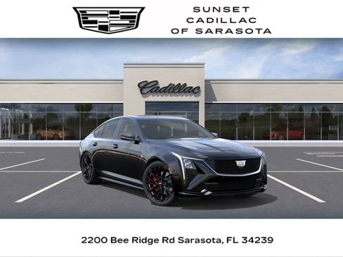 New 2026 Cadillac CT5 Sport w/ LPO, Red Accent Package RWD image 1
