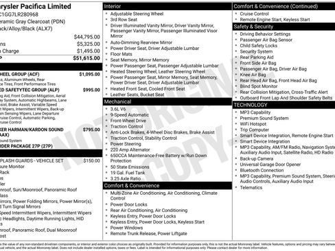 Used 2020 Chrysler Pacifica Limited w/ Tire & Wheel Group FWD image 37