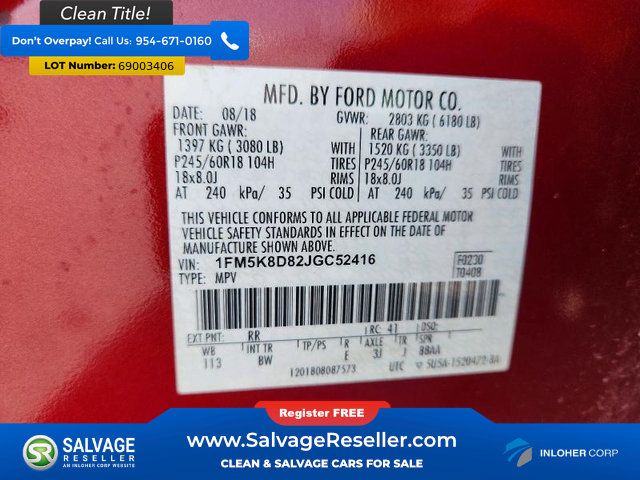 Used 2018 Ford Explorer XLT w/ Equipment Group 202A AWD/4WD image 17
