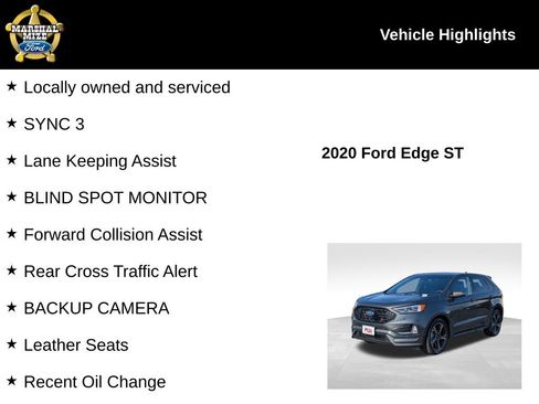 Used 2020 Ford Edge ST w/ Equipment Group 401A image 2