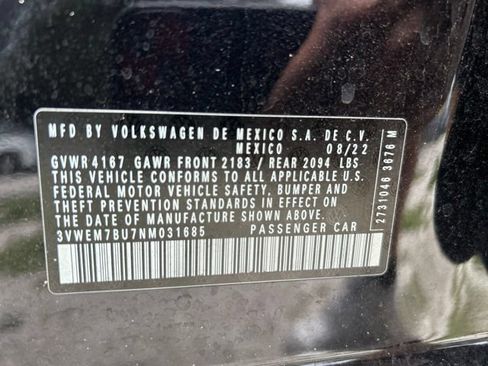 Used 2022 Volkswagen Jetta SE FWD image 21