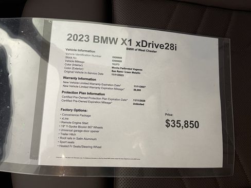 Certified 2023 BMW X1 xDrive28i w/ Convenience Package image 18