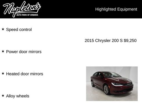 Used 2015 Chrysler 200 S FWD image 16