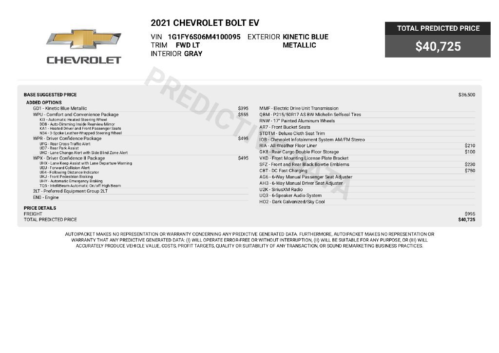 Used 2021 Chevrolet Bolt LT FWD image 5