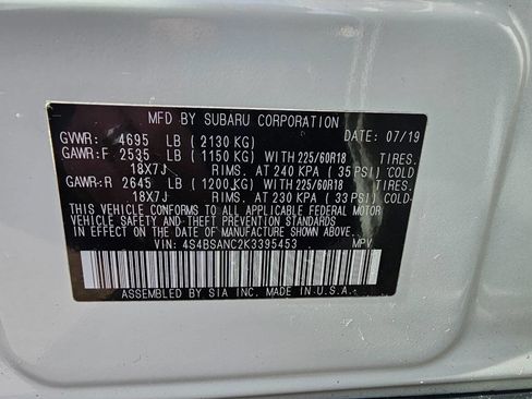 Used 2019 Subaru Outback 2.5i Limited w/ Popular Package #2 image 59