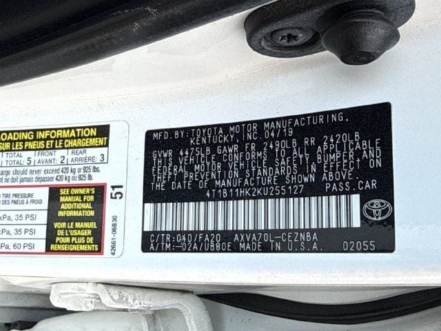 Used 2019 Toyota Camry LE FWD image 30