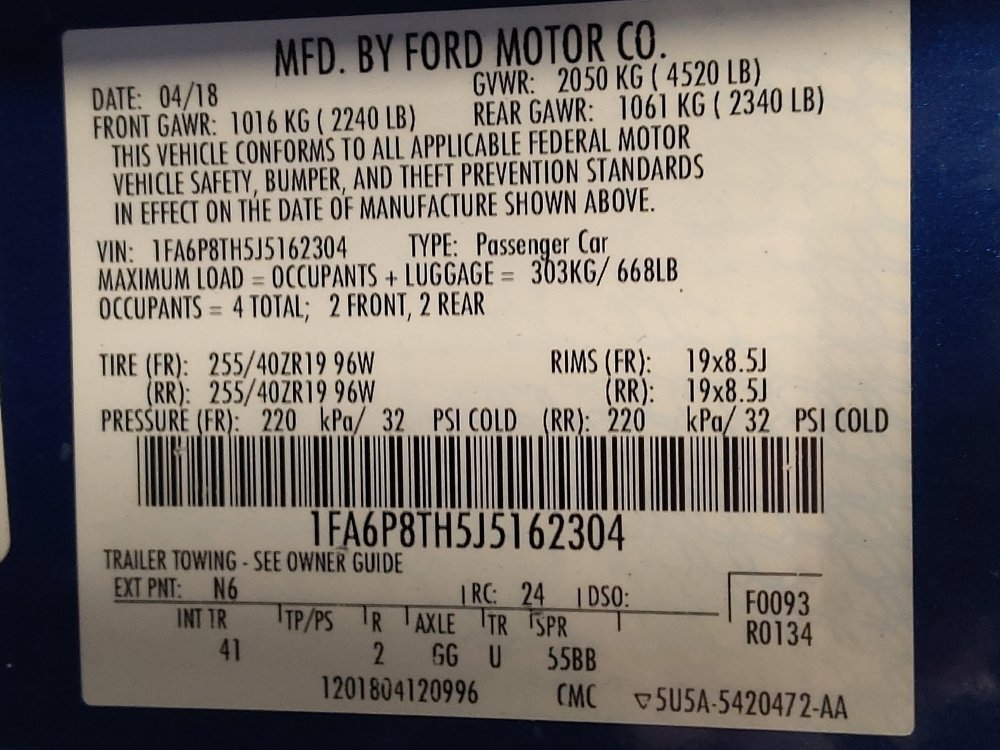Used 2018 Ford Mustang Premium w/ Pony Package RWD image 33
