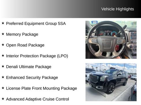 Used 2019 GMC Yukon Denali w/ Denali Ultimate Package RWD image 9