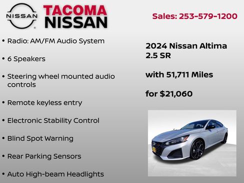 Used 2024 Nissan Altima 2.5 SR image 6