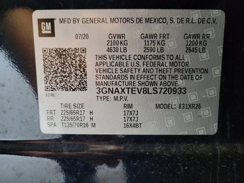 Used 2020 Chevrolet Equinox LT AWD/4WD image 33