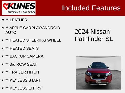 Used 2024 Nissan Pathfinder SL w/ SL Premium Package AWD/4WD image 2