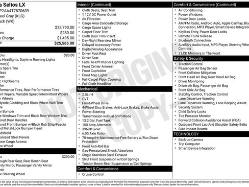 New 2026 Kia Seltos LX image 28
