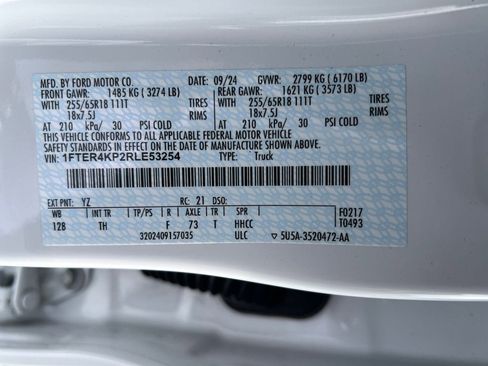 Certified 2024 Ford Ranger Lariat w/ FX4 Off-Road Package image 39