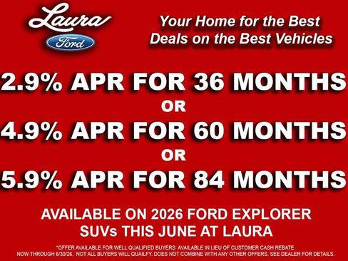 New 2026 Ford Explorer Platinum w/ LUX Leather Package AWD/4WD image 4