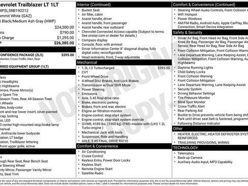 Certified 2024 Chevrolet TrailBlazer LT w/ Driver Confidence Package FWD image 6