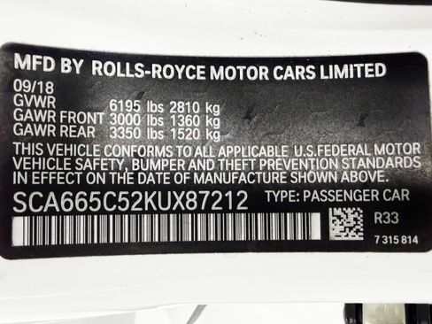 Used 2019 Rolls-Royce Wraith RWD image 21