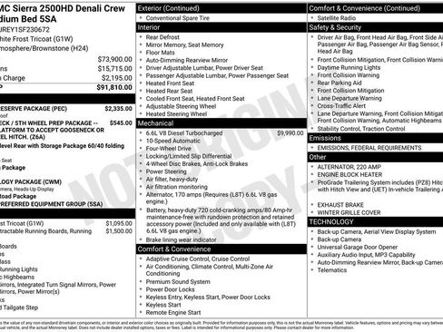 New 2025 GMC Sierra 2500 Denali w/ Denali Reserve Package image 49