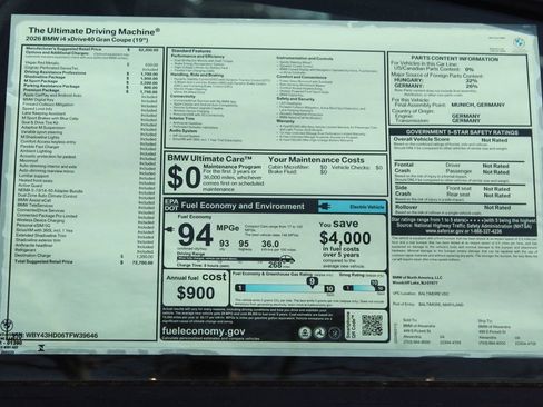 New 2026 BMW i4 xDrive40 AWD/4WD image 2