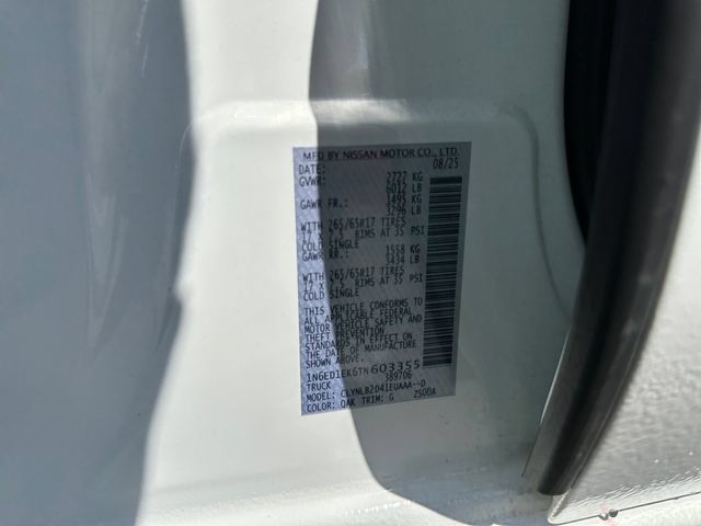 Certified 2026 Nissan Frontier SV w/ All-Weather Content Package AWD/4WD image 27