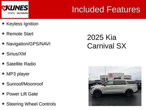 Used 2025 Kia Carnival SX FWD image 3