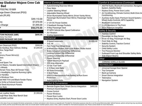 Used 2022 Jeep Gladiator Mojave w/ Trailer Tow Package AWD/4WD image 6