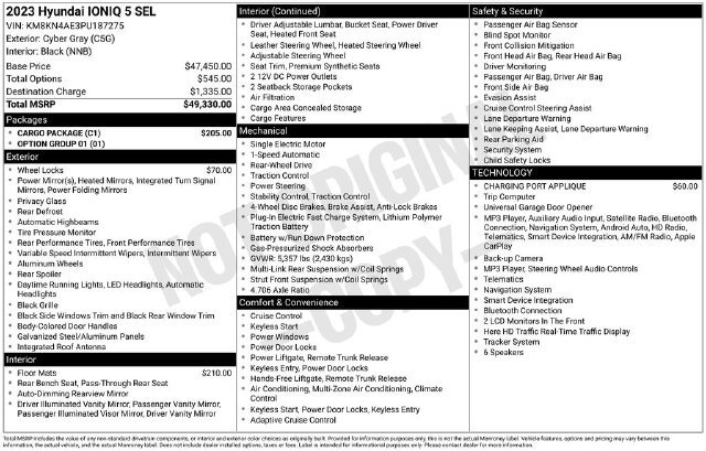 Used 2023 Hyundai Ioniq 5 SEL w/ Cargo Package RWD image 19