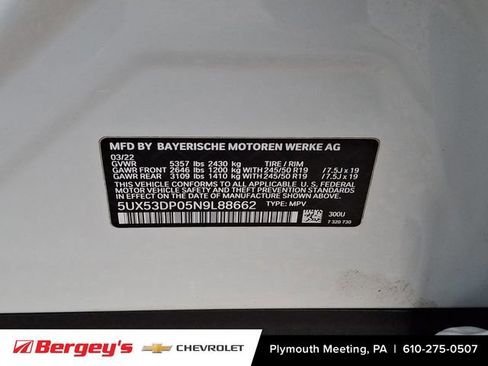 Used 2022 BMW X3 xDrive30i w/ Convenience Package image 30