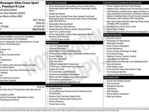 Certified 2025 Volkswagen Atlas Cross Sport SEL Premium R-Line AWD/4WD image 3
