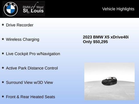 Used 2023 BMW X5 xDrive40i w/ Premium Package image 51