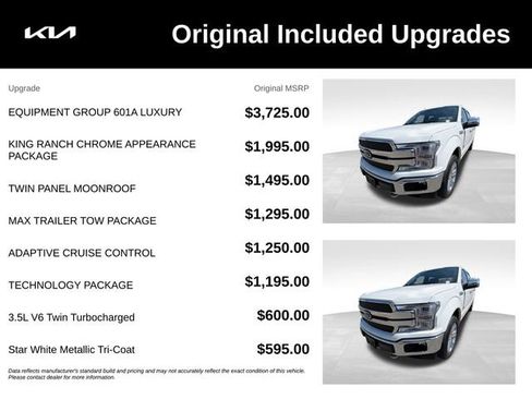 Used 2020 Ford F150 King Ranch w/ Equipment Group 601A Luxury AWD/4WD image 2