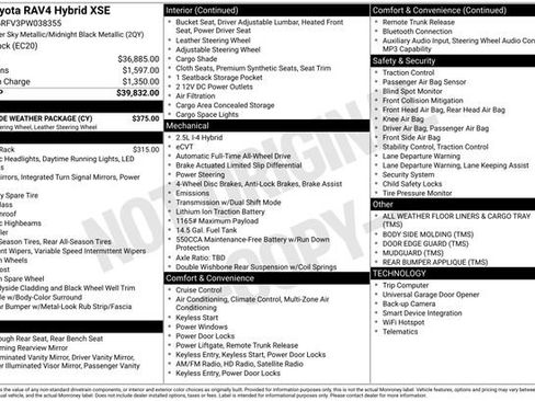 Used 2023 Toyota RAV4 XSE w/ XSE Grade Weather Package AWD/4WD image 4