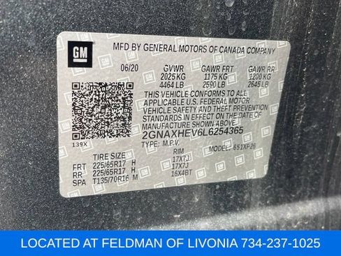 Certified 2020 Chevrolet Equinox LS w/ LS Convenience Package FWD image 10