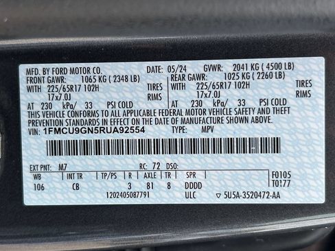 Used 2024 Ford Escape Active AWD/4WD image 32