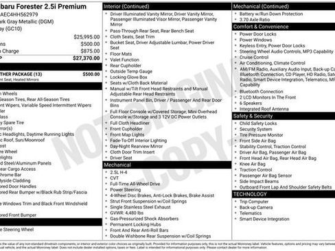 Used 2017 Subaru Forester 2.5i Premium w/ All-Weather Package image 11