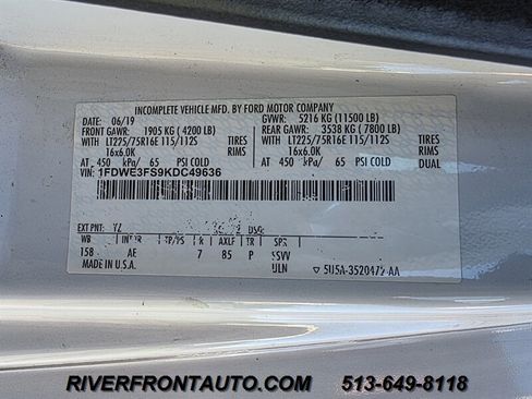 Used 2019 Ford E-350 and Econoline 350 Super Duty w/ Power Windows & Locks Group RWD image 15